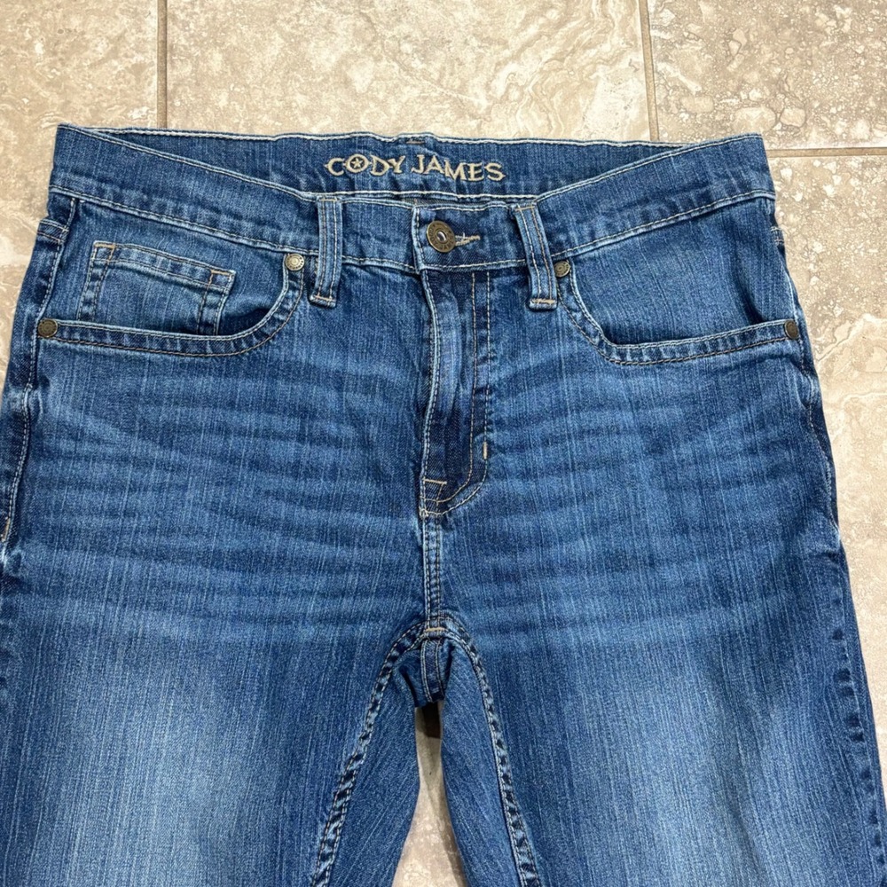 Cody‎ James Mens Medium Wash Straight Leg Western Jeans 33x34 CJFA21J99 Blue - Picture 5 of 16
